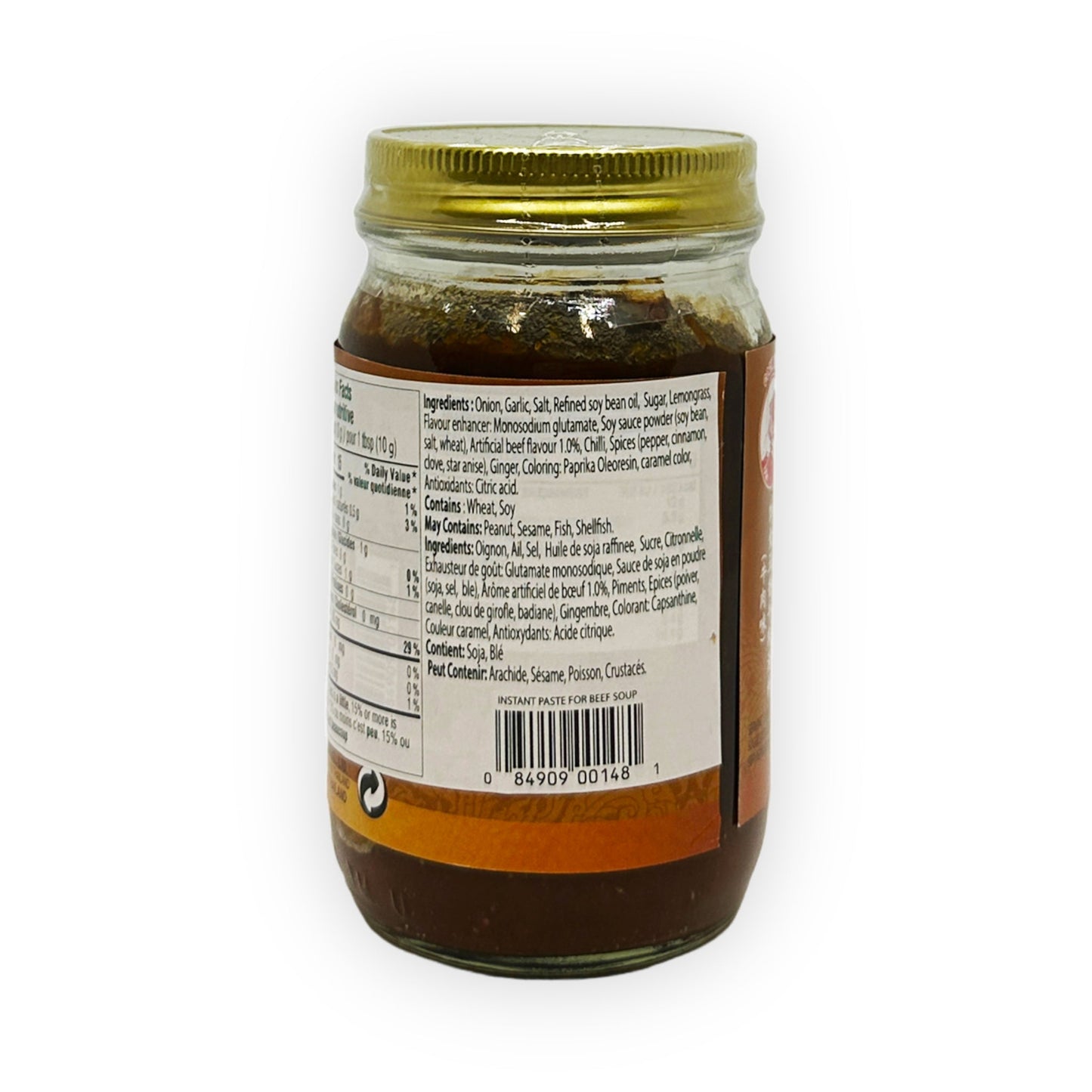 Pâte instantanée pour soupe de boeuf vietnamienne