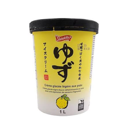 Crème glacée au yuzu