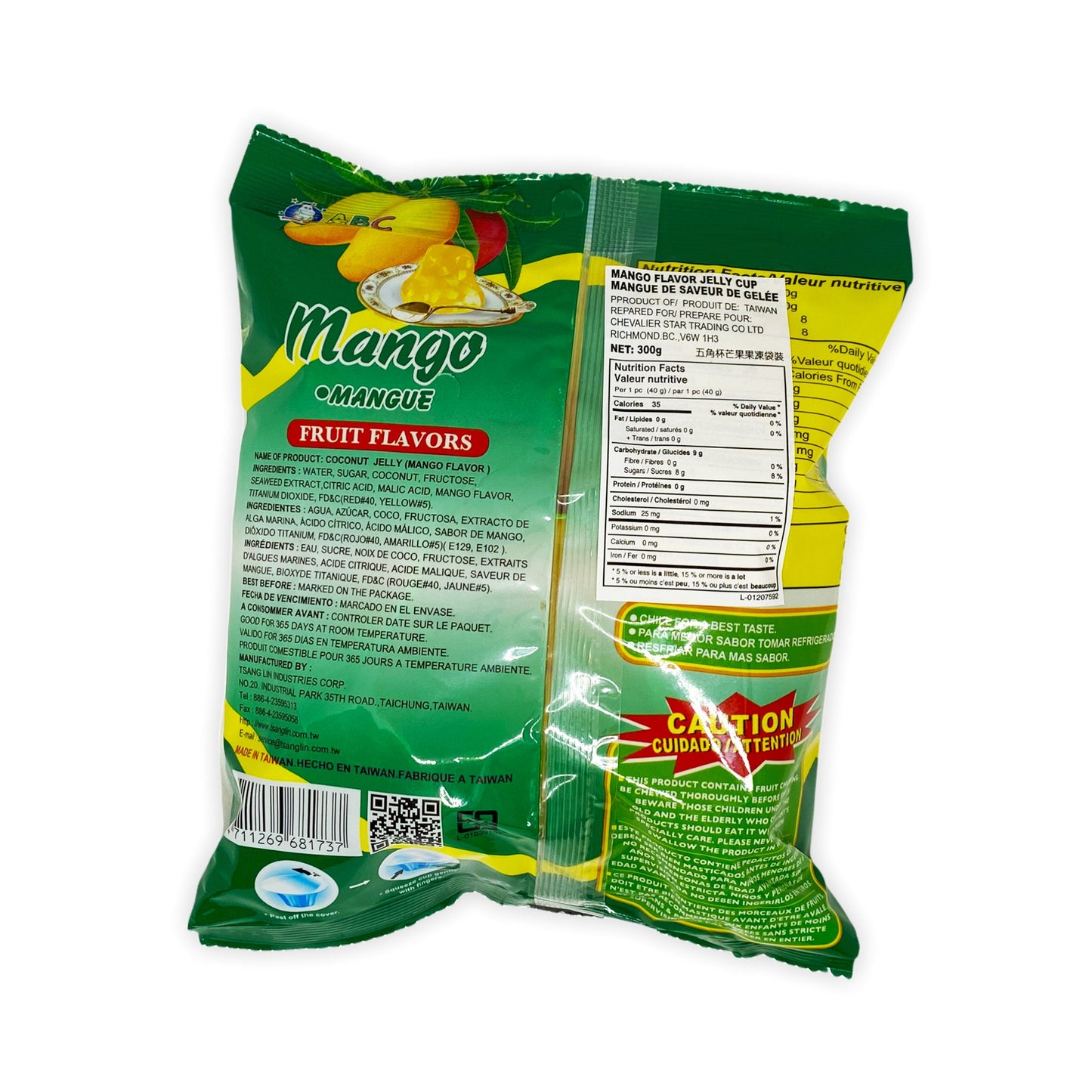 Gelée de coco: mangue