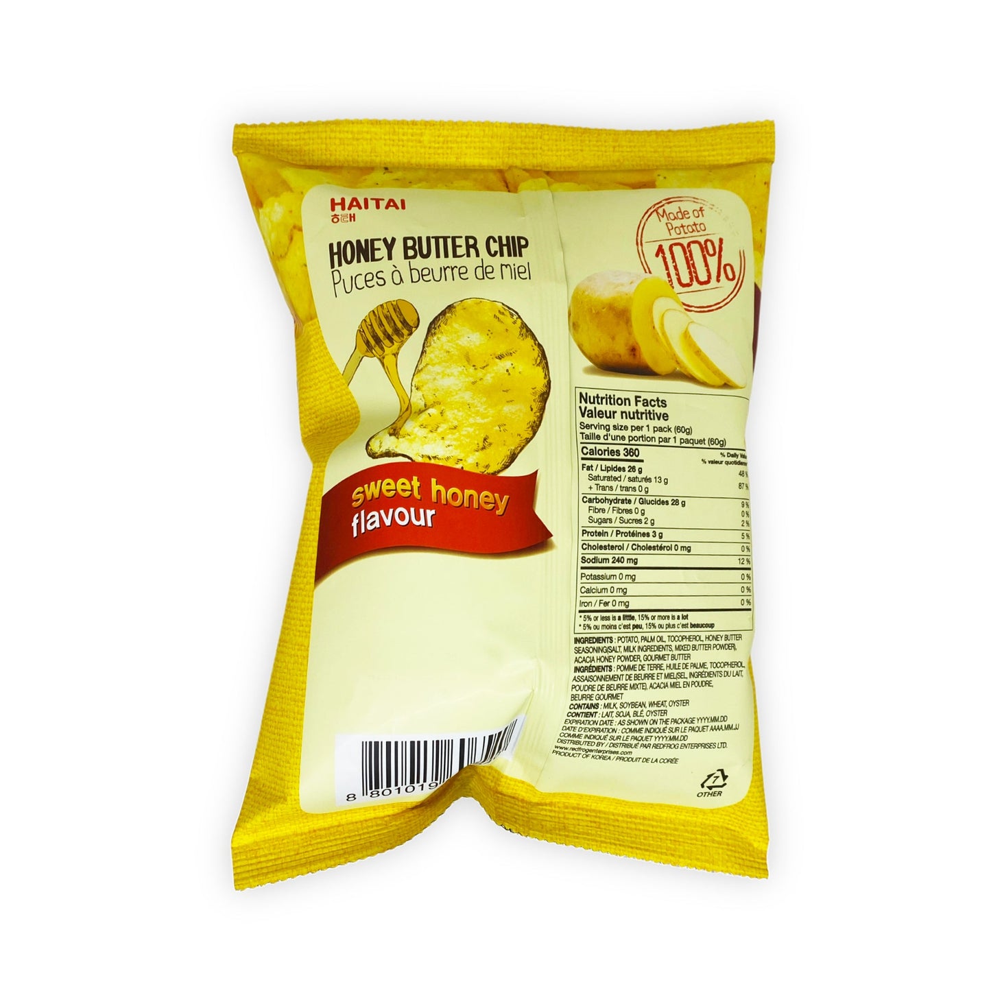 Chips au beurre et miel