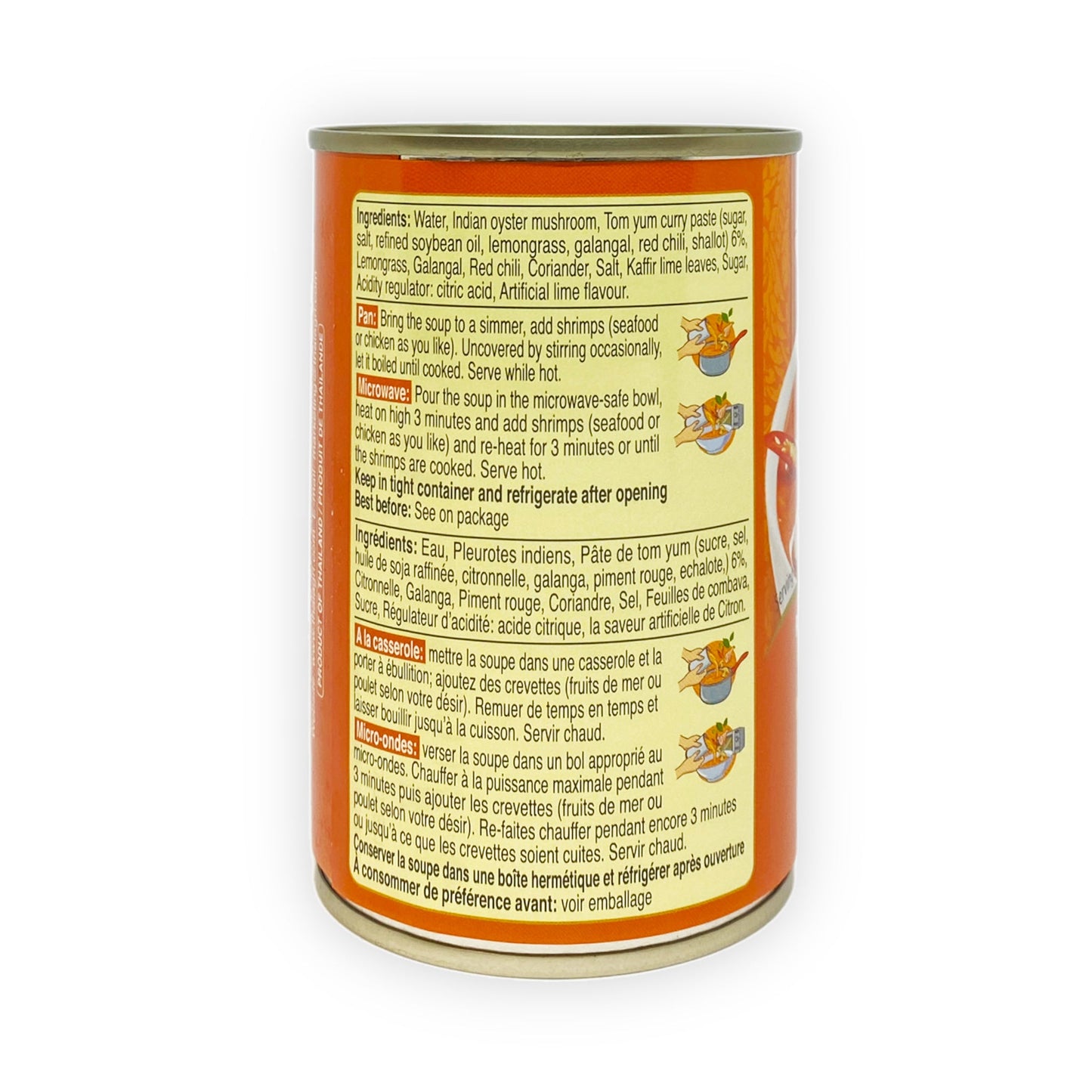 Soupe tom yum instantanée