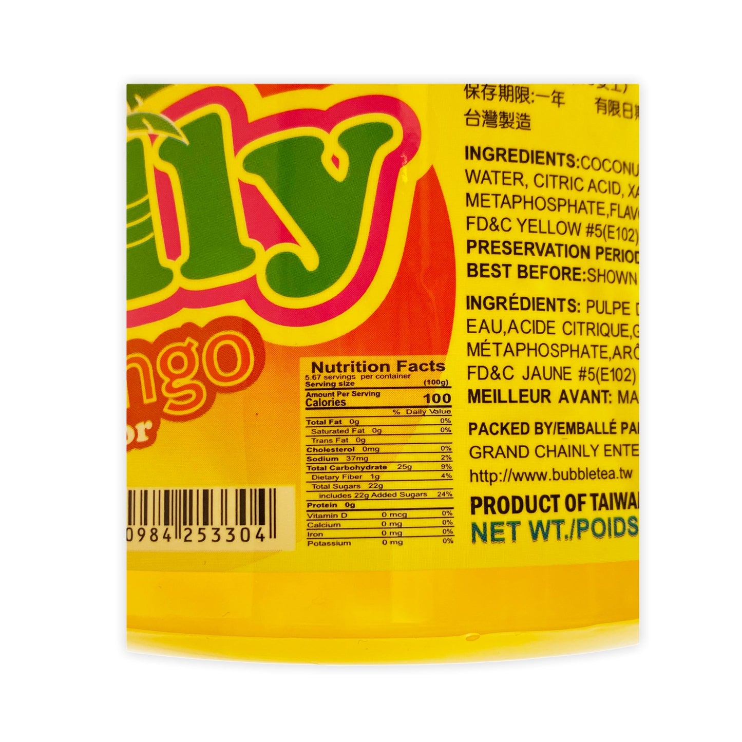 Gelée de coconut et mangue