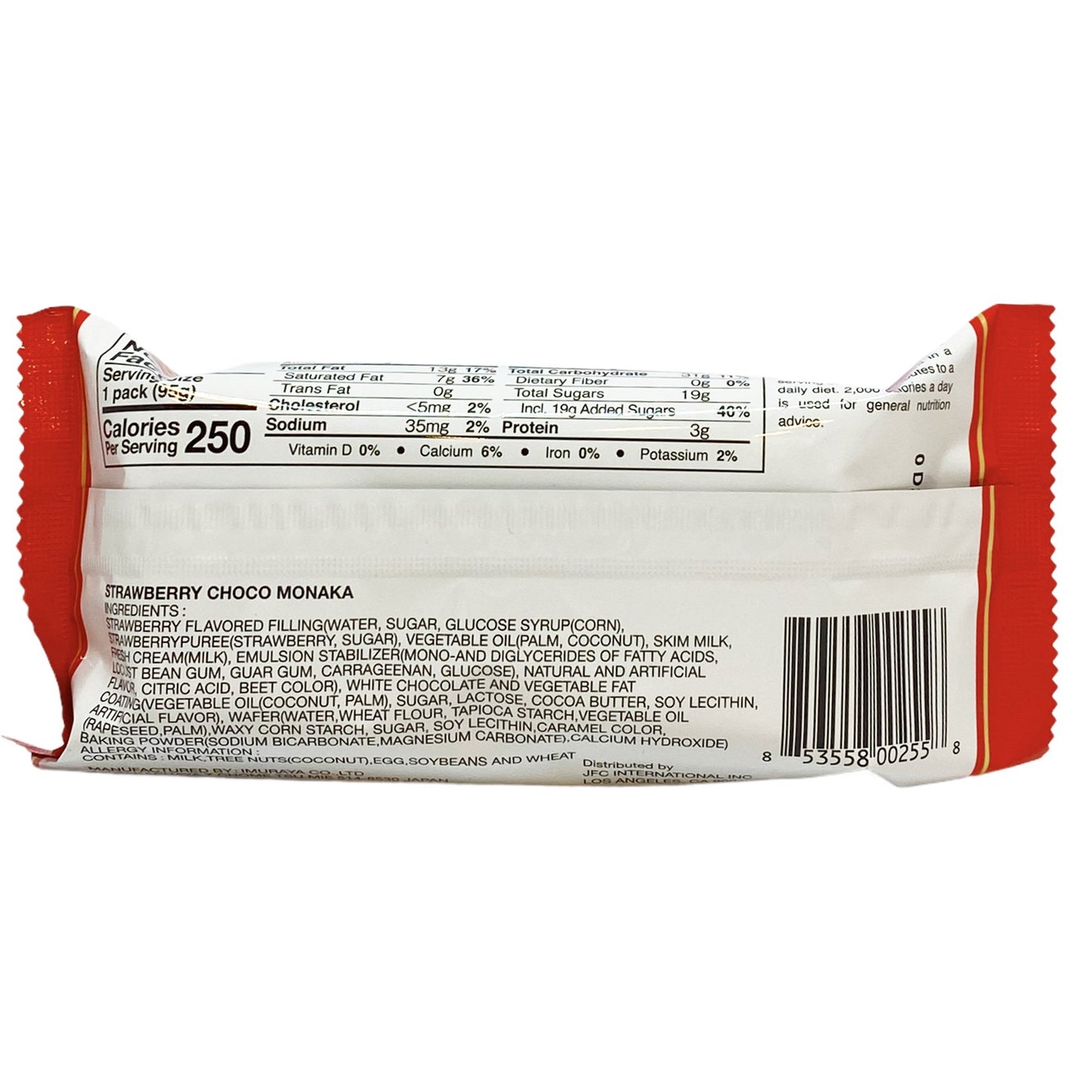 Sandwich gaufré à la crème glacé: fraise et chocolat blanc