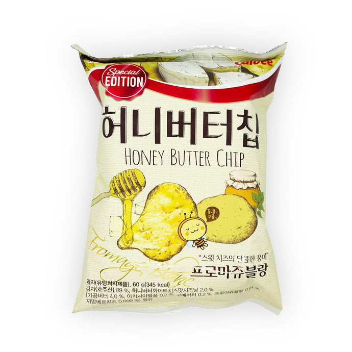 Chips au beurre et miel - fromage blanc
