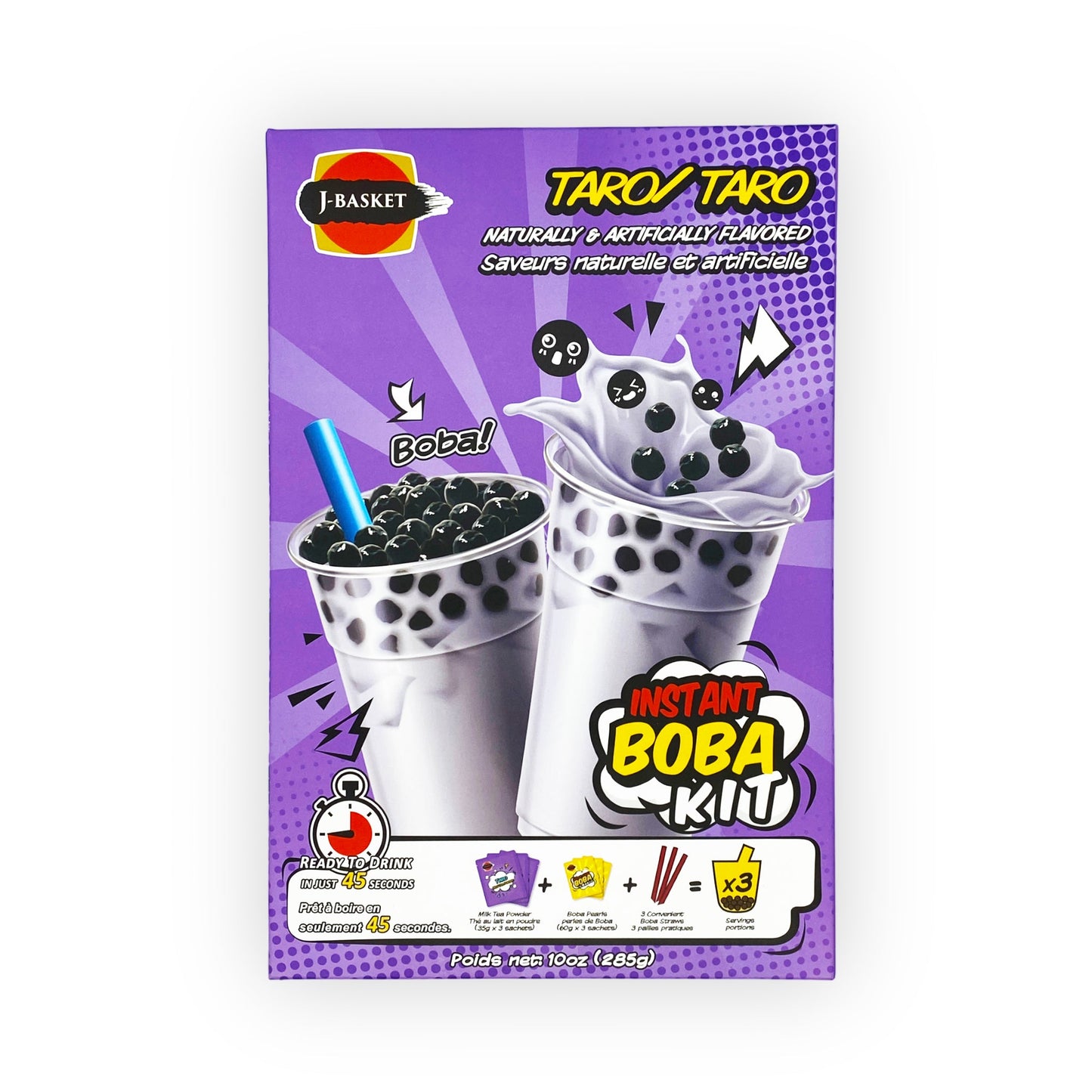 Boba instantané au taro