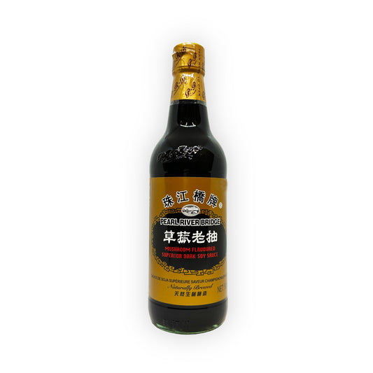 Mushroom flavoured superior dark soya sauce