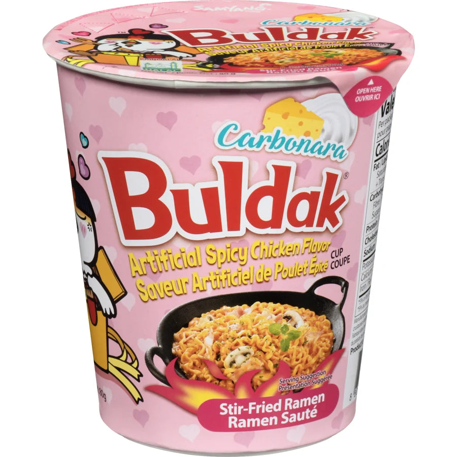 Instant cup noodles - hot chicken carbonara
