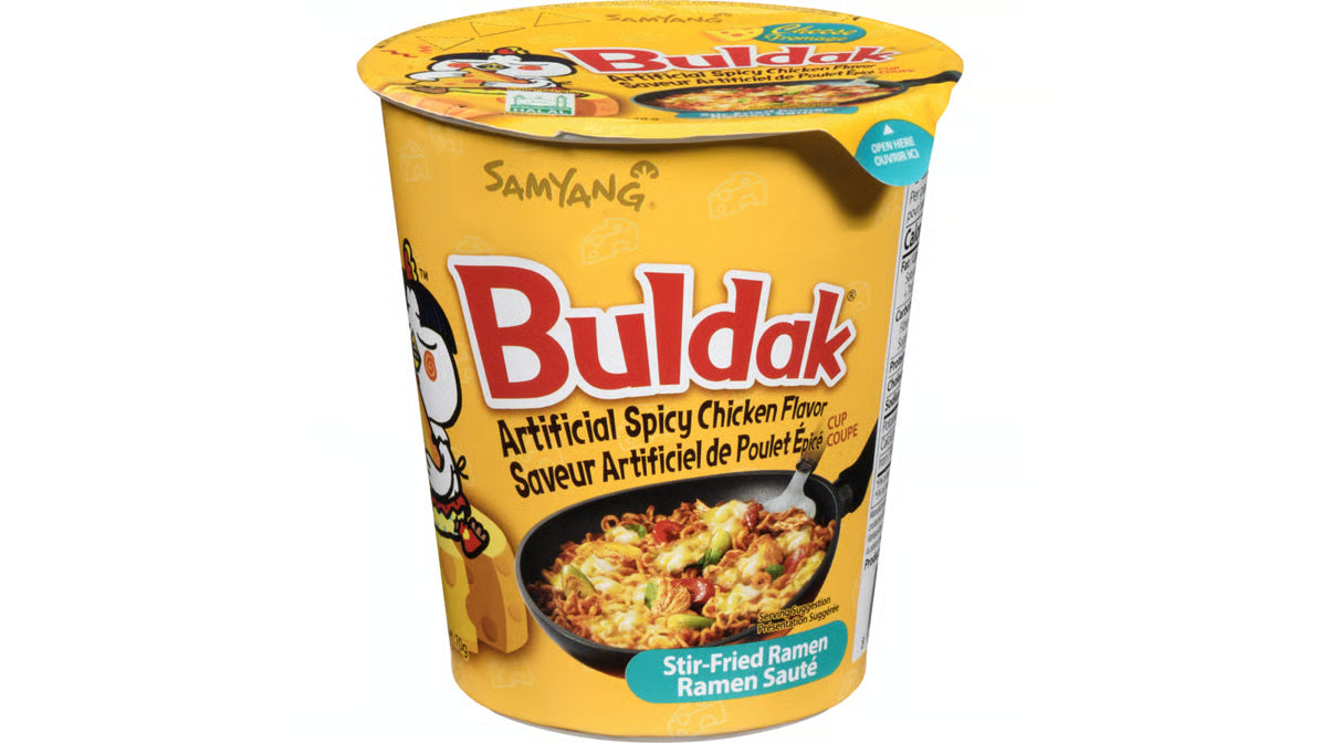Bol de nouilles instantanées - poulet et fromage piquant