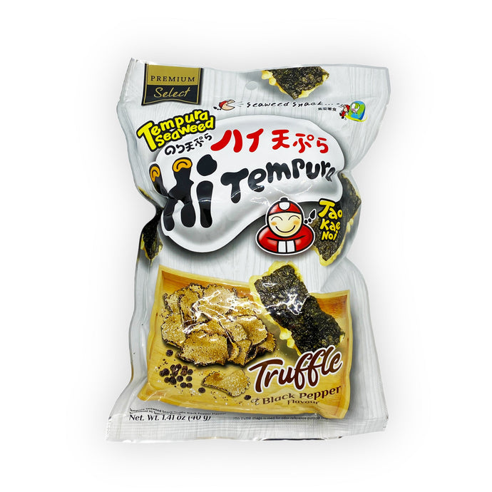 Algue tempura croustillante au truffes et poivre noir