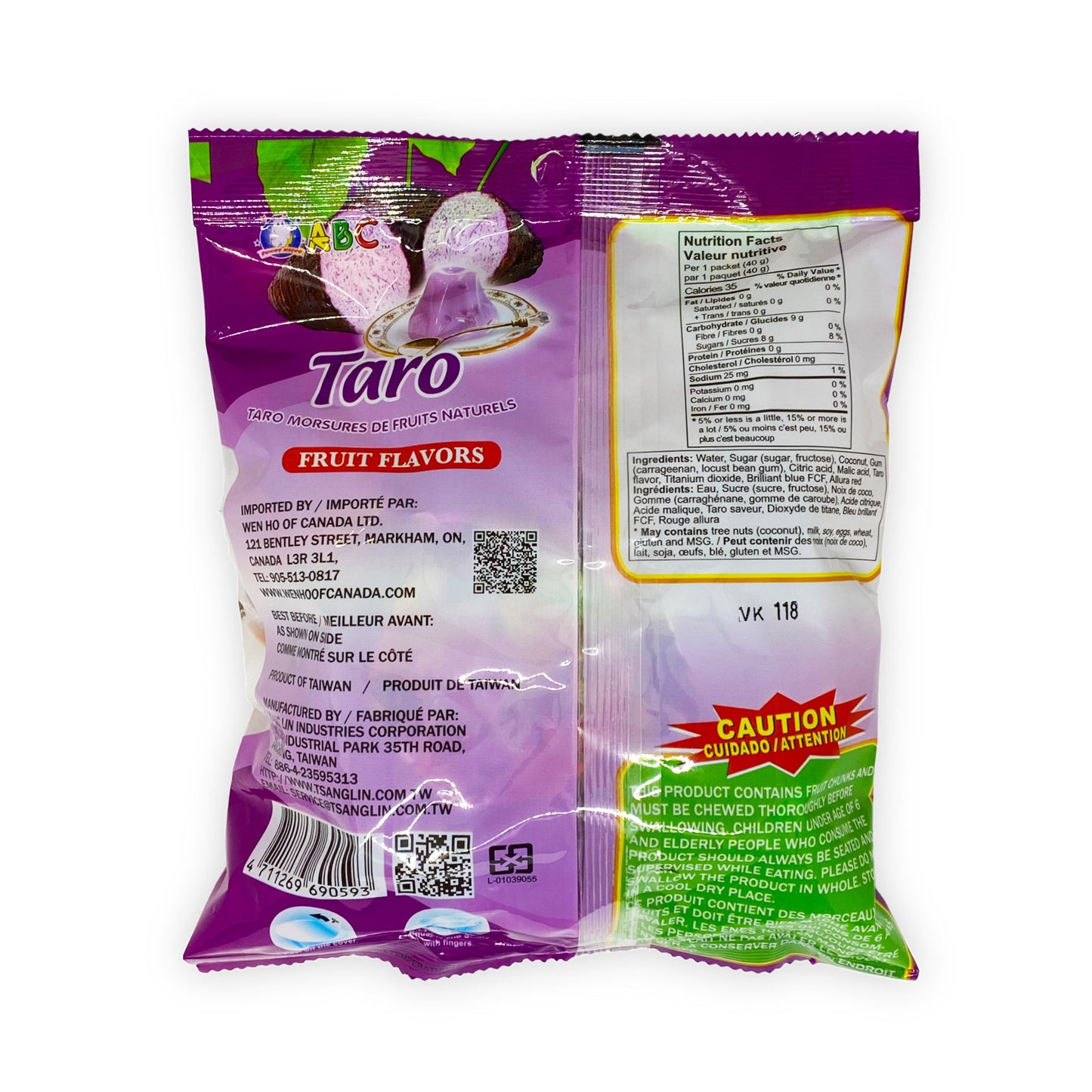 Gelée de coco: taro