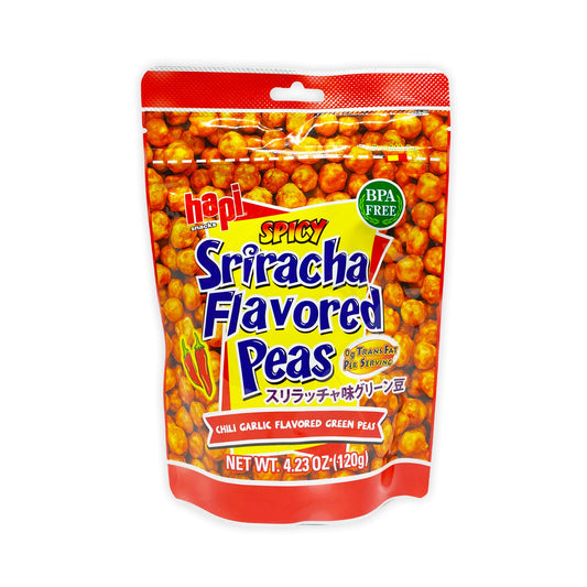 Green peas with sriracha