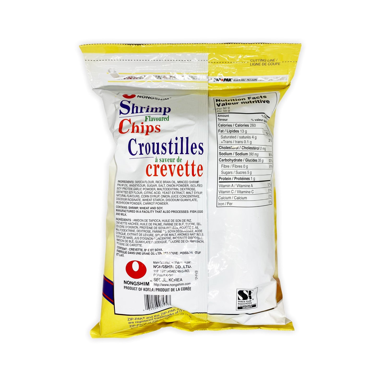 Croustille à saveur de crevette