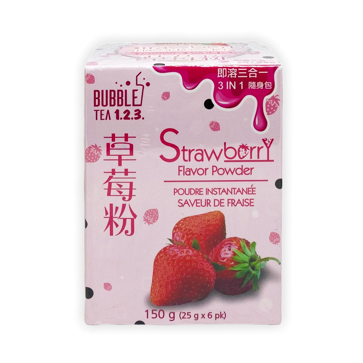 Milk tea powder - strawberry