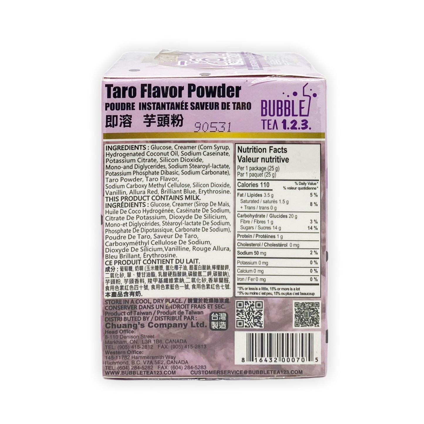 Milk tea powder - taro