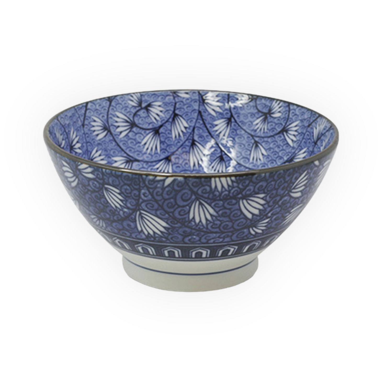 Japanese bowl - ivy arabesque 7"