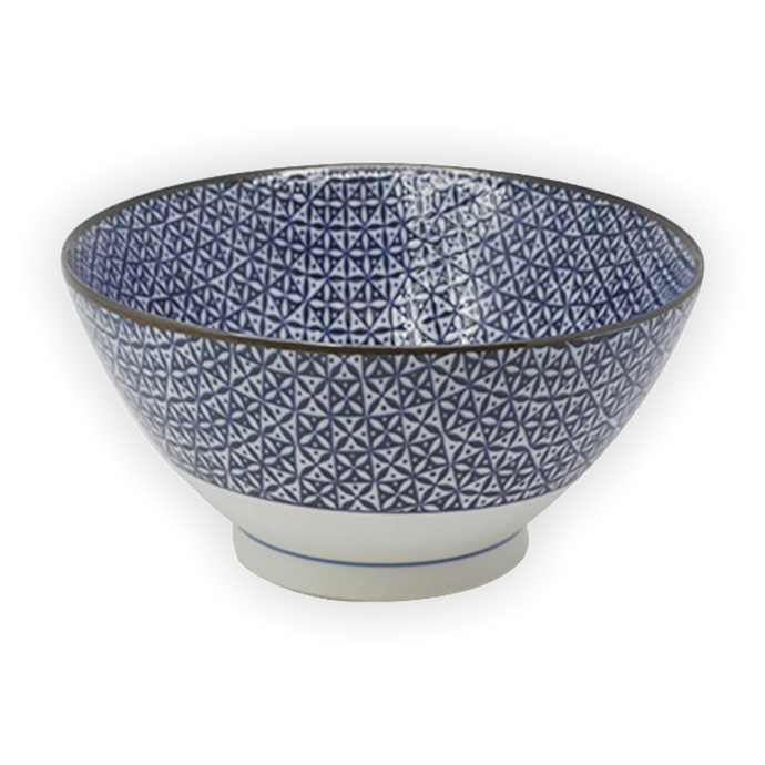 Japanese bowl - blue pattern 7