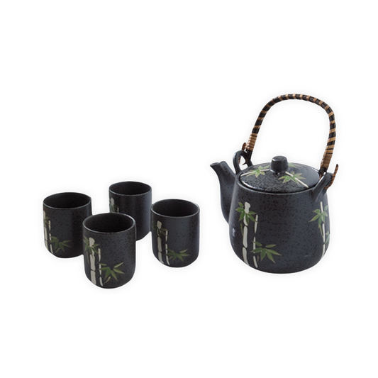 Tea set - black bamboo