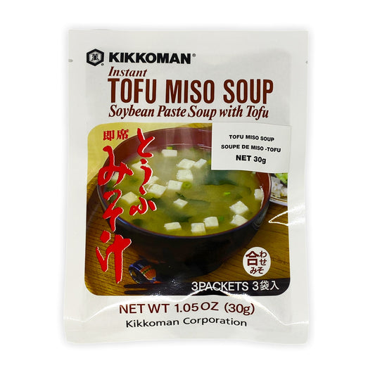 Instant miso soup with tofu